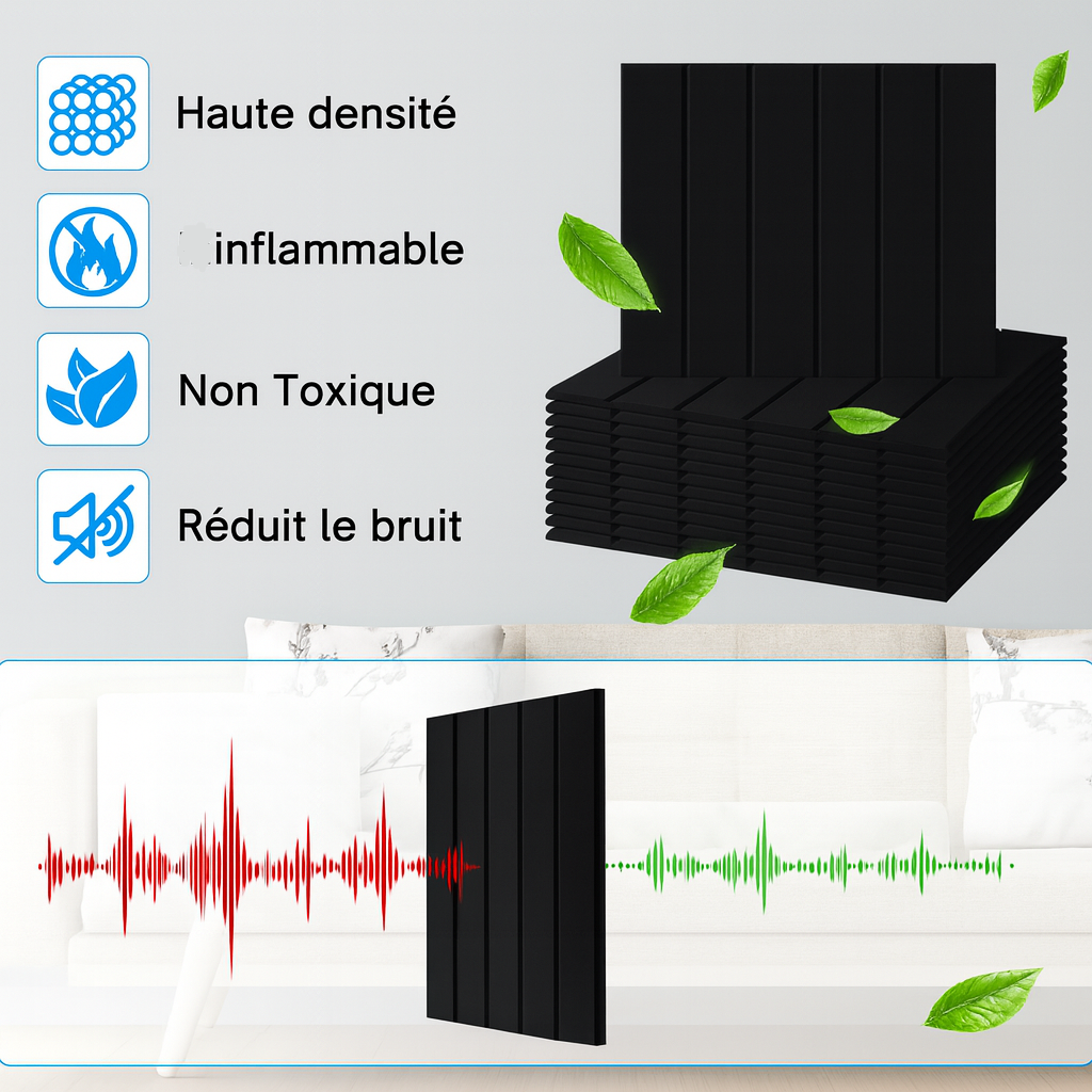 Panneau acoustique mural décoratif