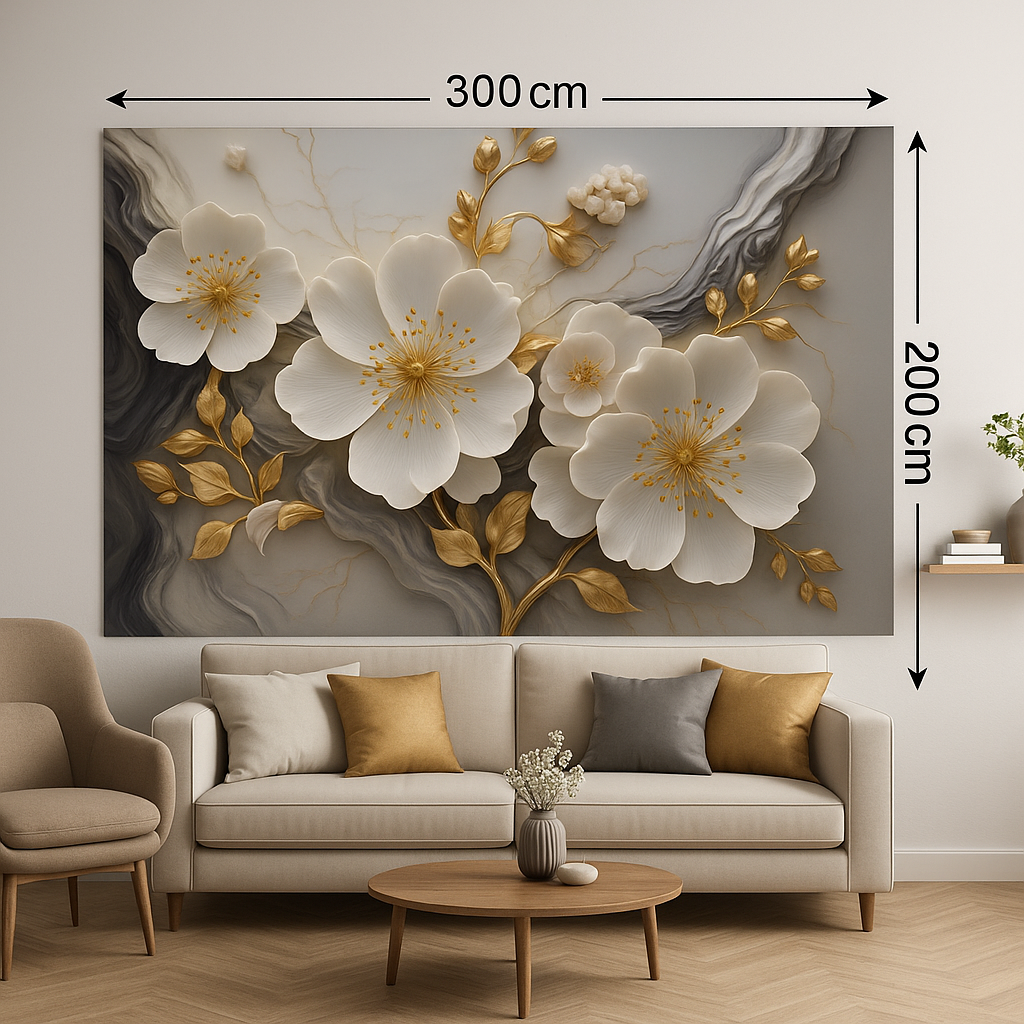 Décoration murale fleur 3D