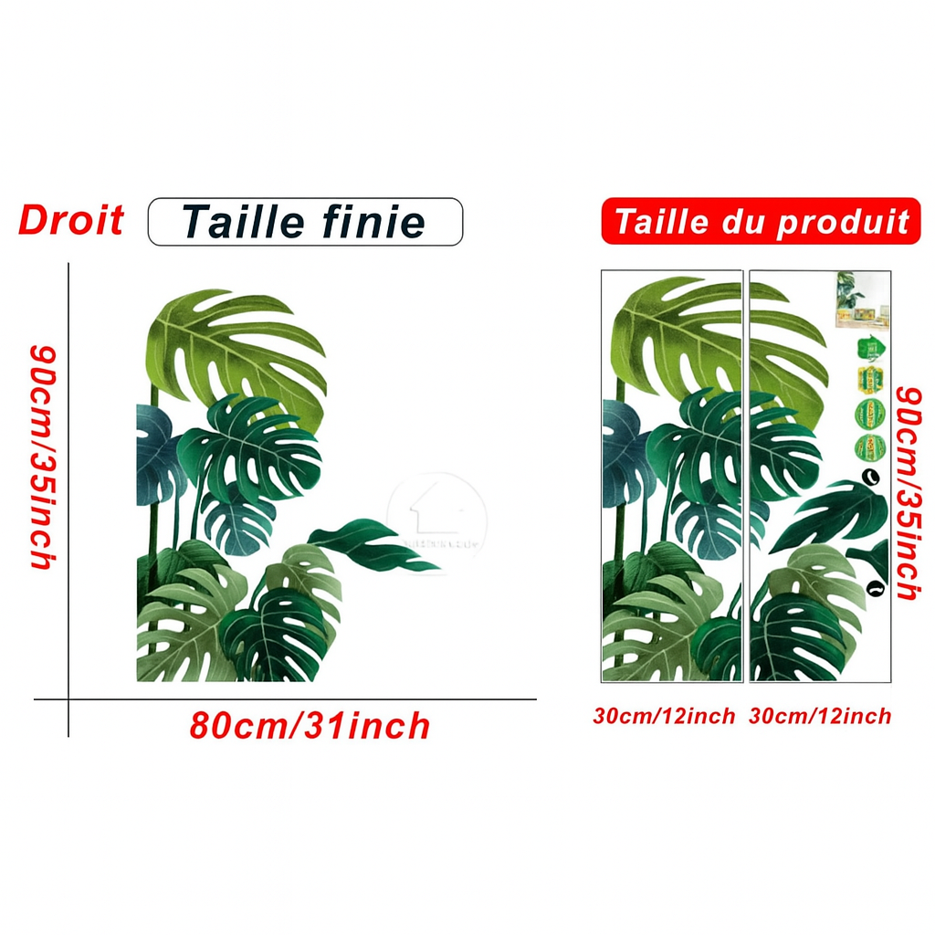 Décoration murale feuille