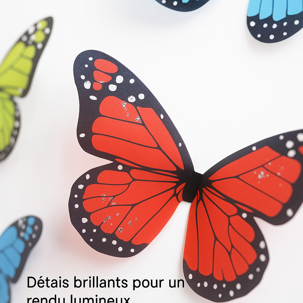 Décoration murale papillon en relief