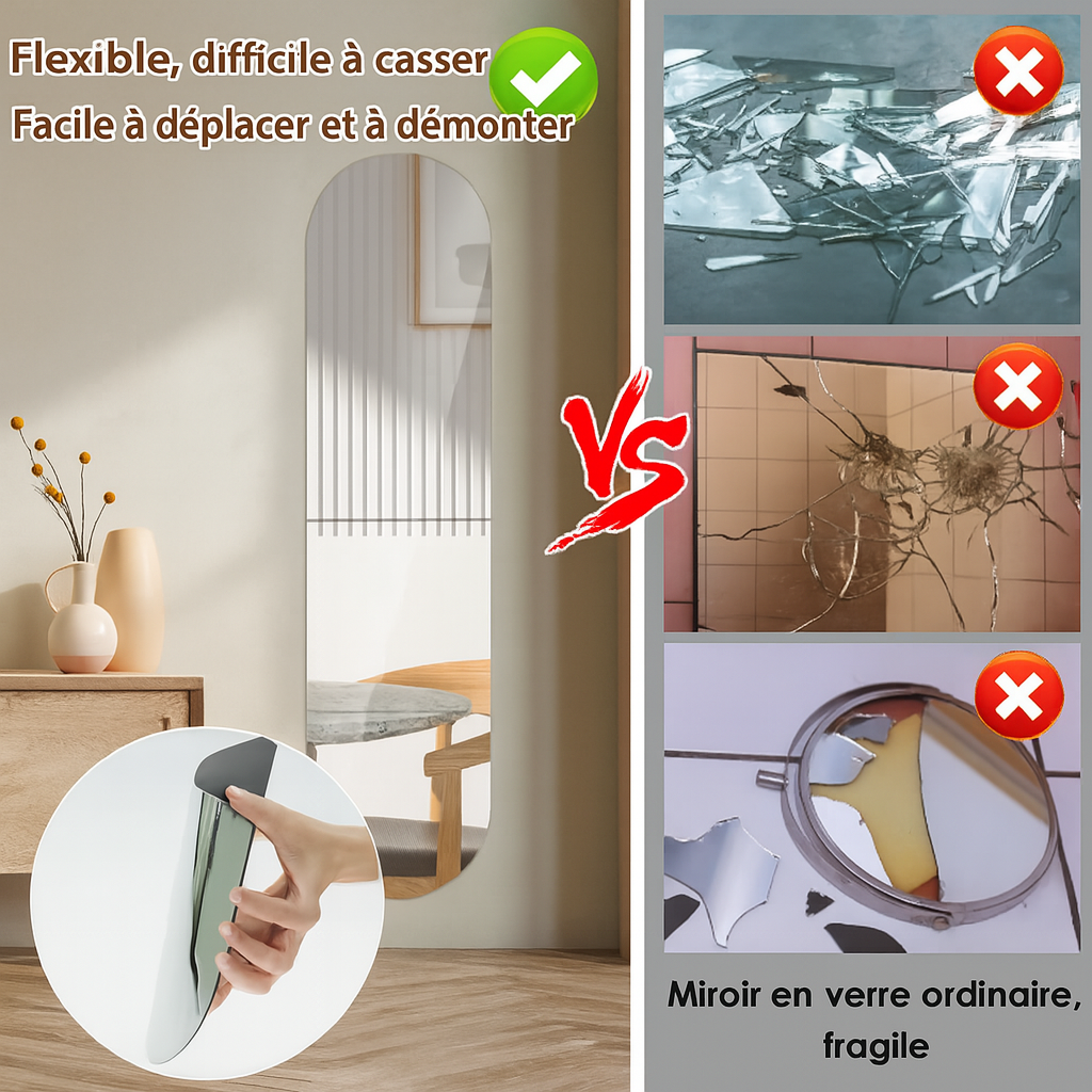 Grand miroir décoratif
