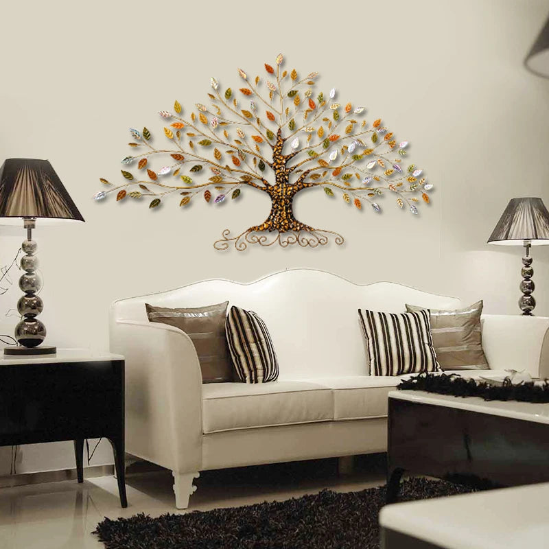 Décoration murale arbre métal
