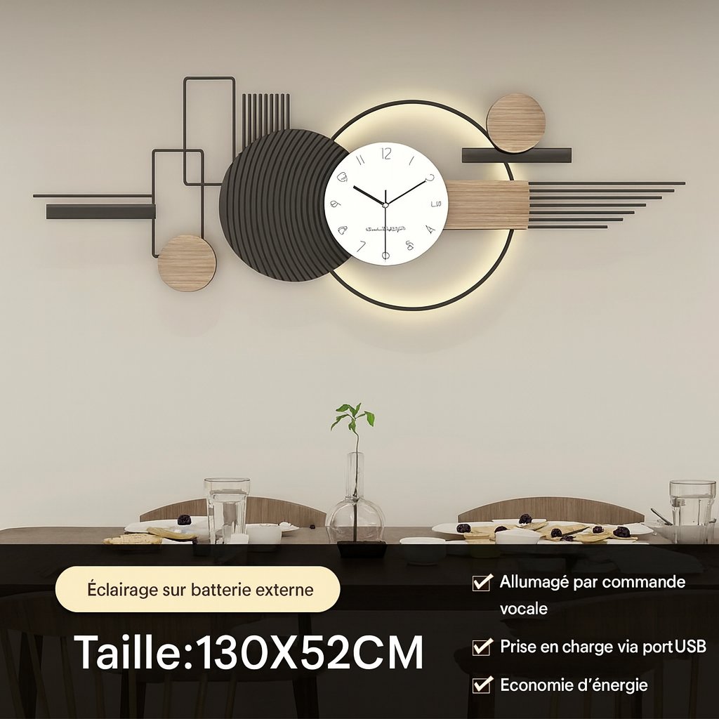 Horloge murale décorative salon
