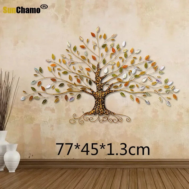Décoration murale arbre métal