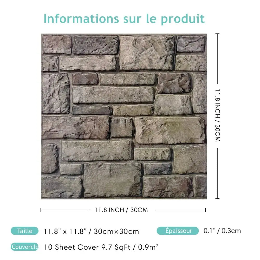 Décoration murale briquette