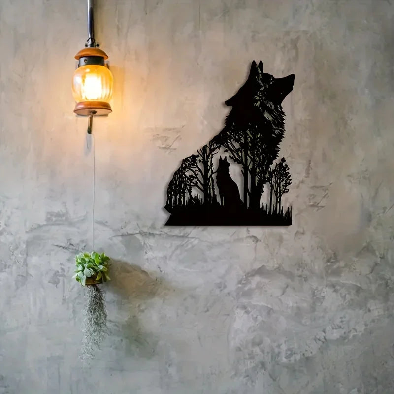 Décoration murale animaux en métal