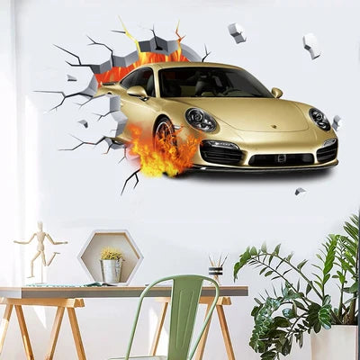Décoration murale voiture