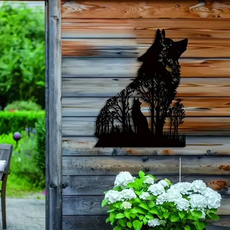 Décoration murale animaux en métal
