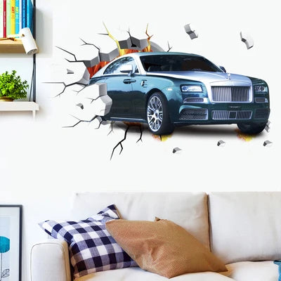 Décoration murale voiture