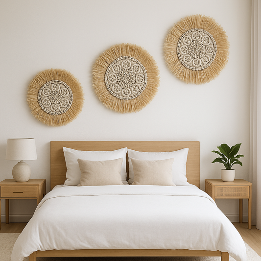 Décoration murale fibre naturelle