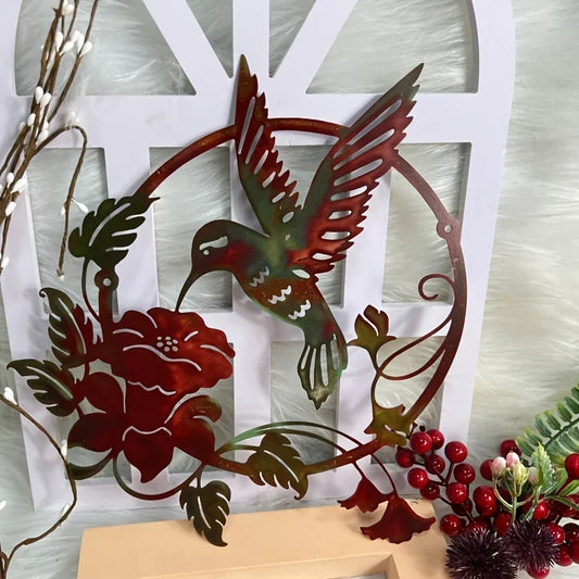 Décoration murale extérieur en fer