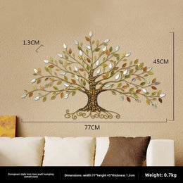 Décoration murale arbre métal