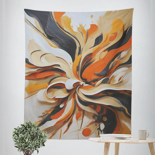 Décoration murale orange