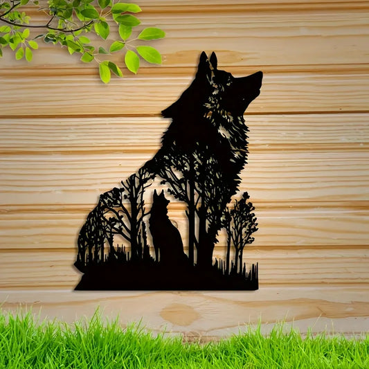 Décoration murale animaux en métal