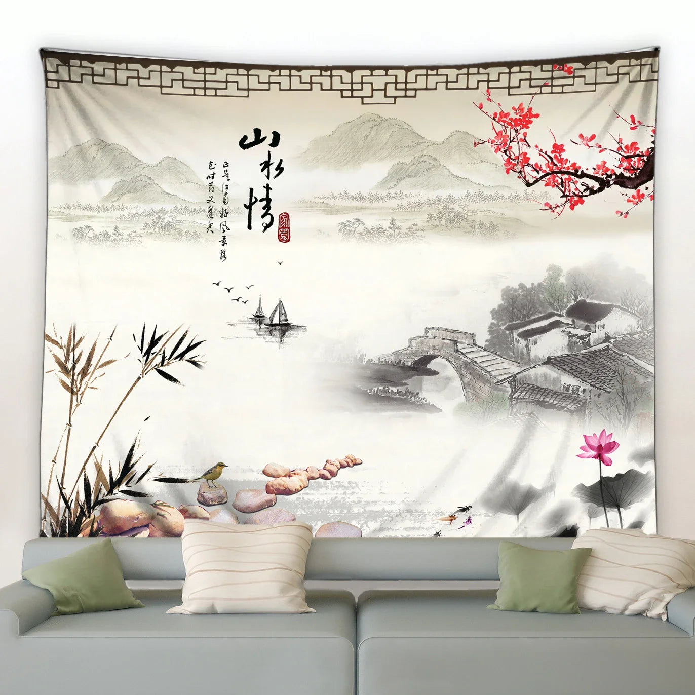 Décoration murale en tissu