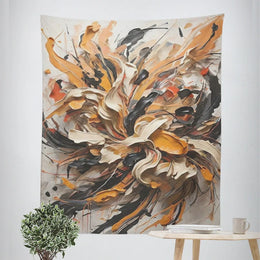 Décoration murale orange