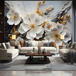 Décoration murale fleur 3D