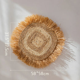 Décoration murale paille