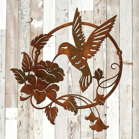 Décoration murale extérieur en fer